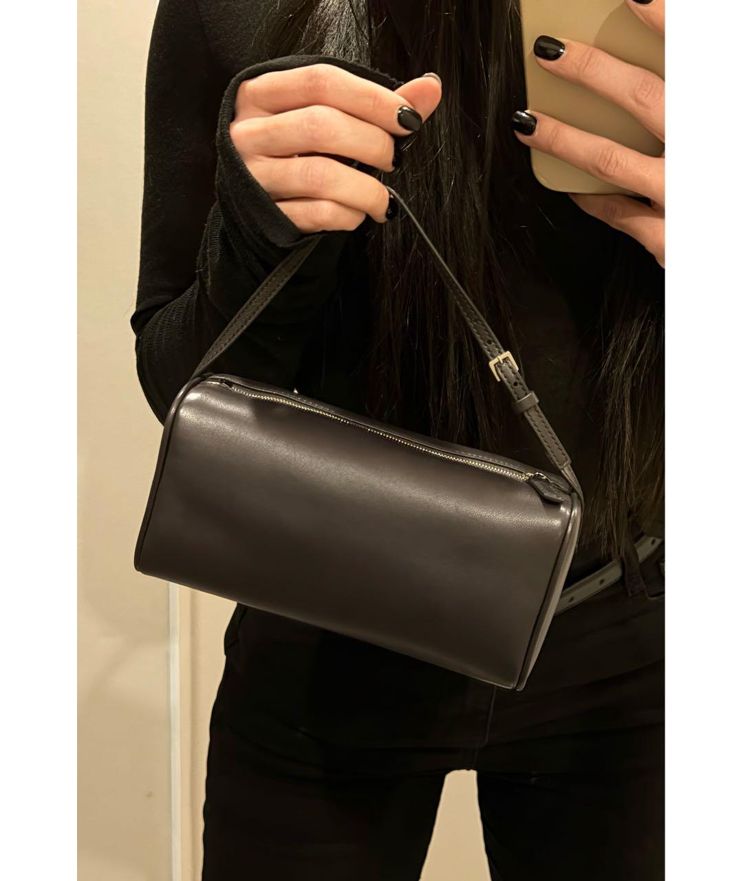 THE ROW Коричневая кожаная сумка с короткими ручками, фото 6