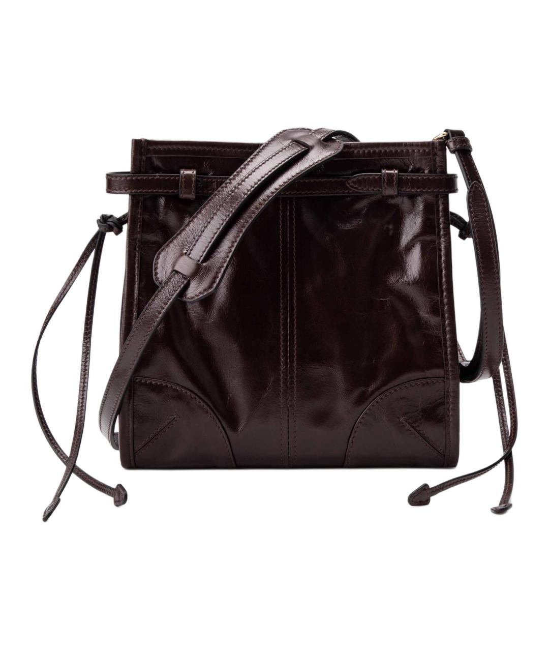 PRADA Коричневая кожаная сумка через плечо, фото 3