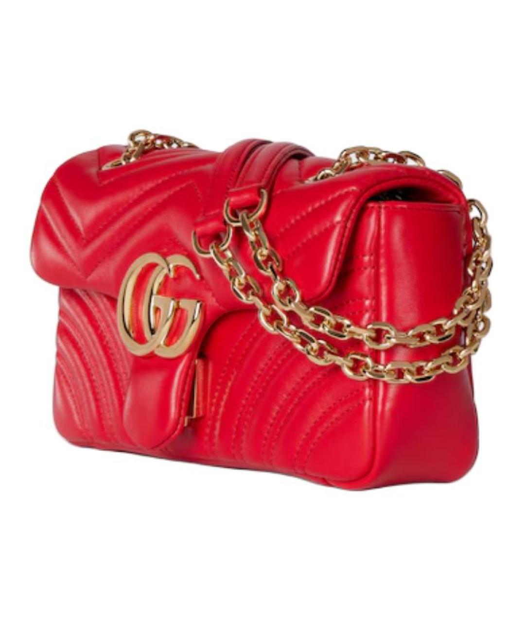 GUCCI Красная кожаная сумка через плечо, фото 2