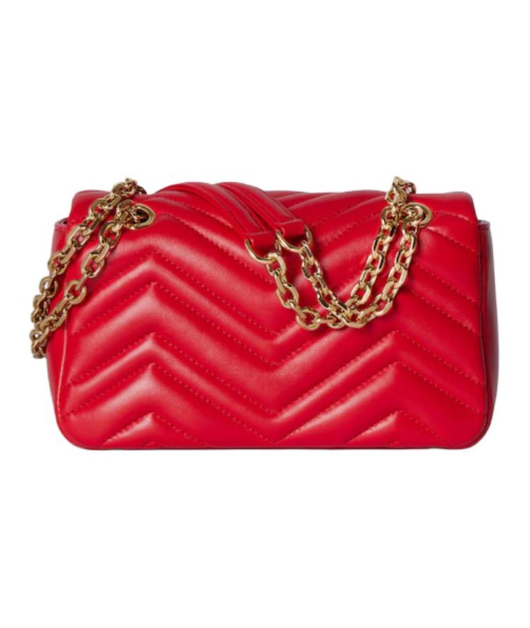 GUCCI Красная кожаная сумка через плечо, фото 3