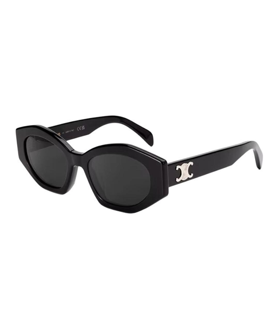 CELINE Черные пластиковые солнцезащитные очки, фото 1