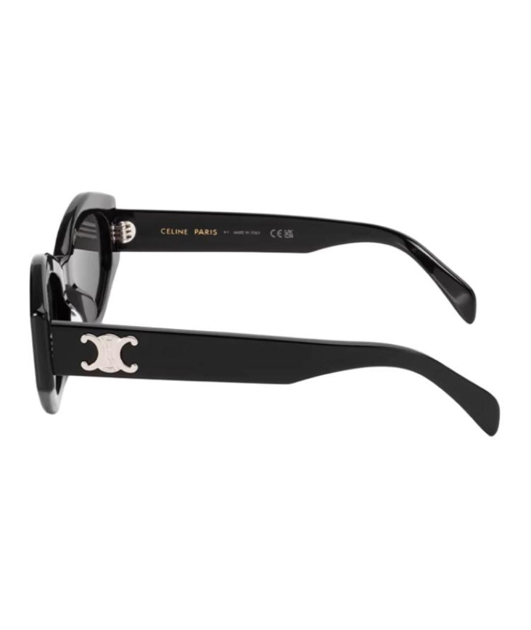 CELINE Черные пластиковые солнцезащитные очки, фото 4