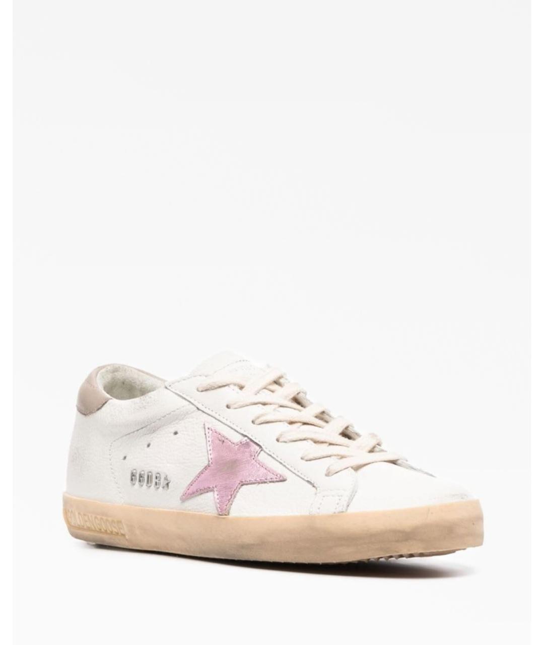 GOLDEN GOOSE DELUXE BRAND Белые кожаные кеды, фото 3