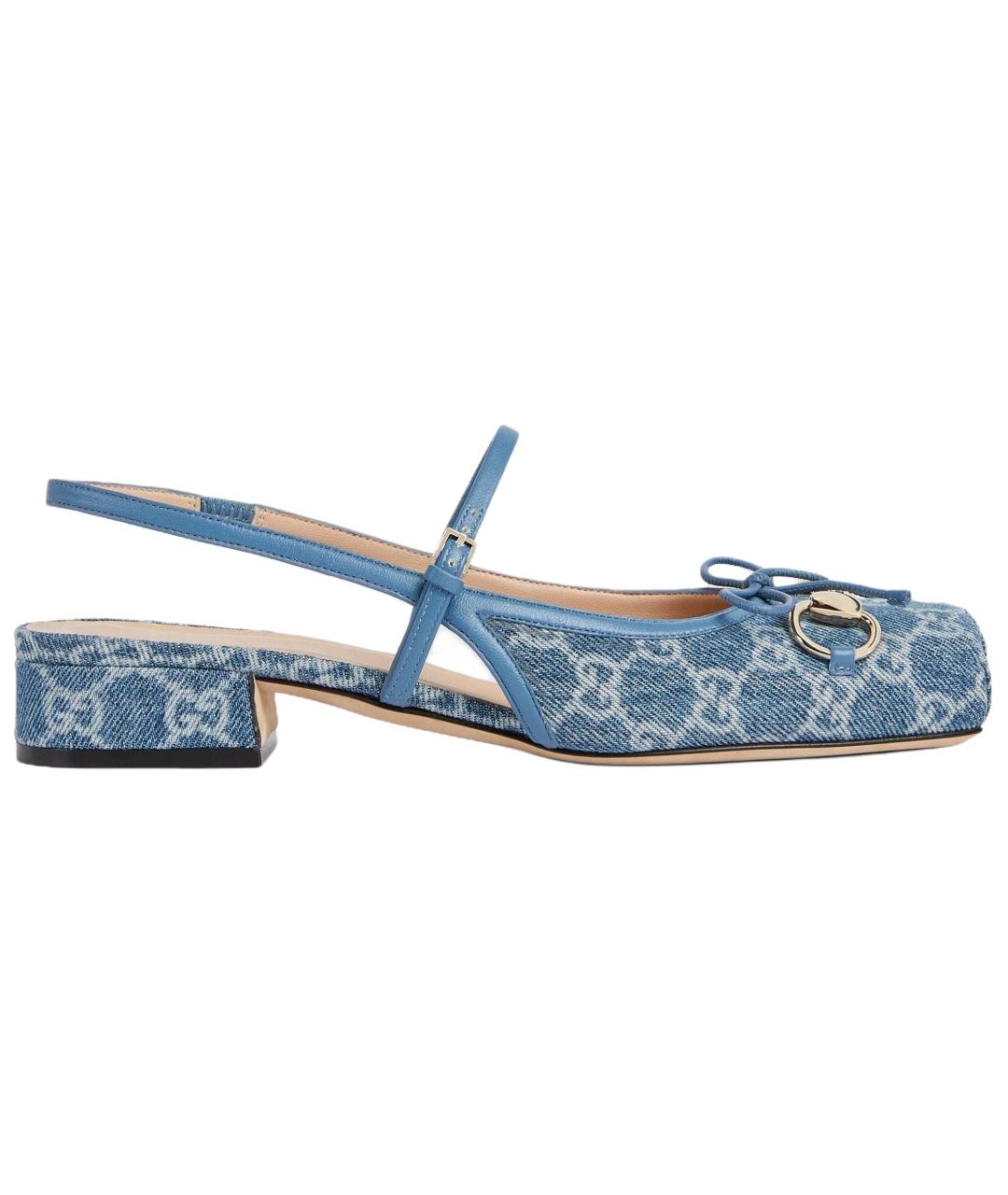 GUCCI Синие туфли, фото 1