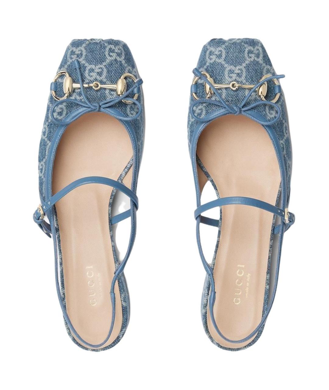GUCCI Синие туфли, фото 4