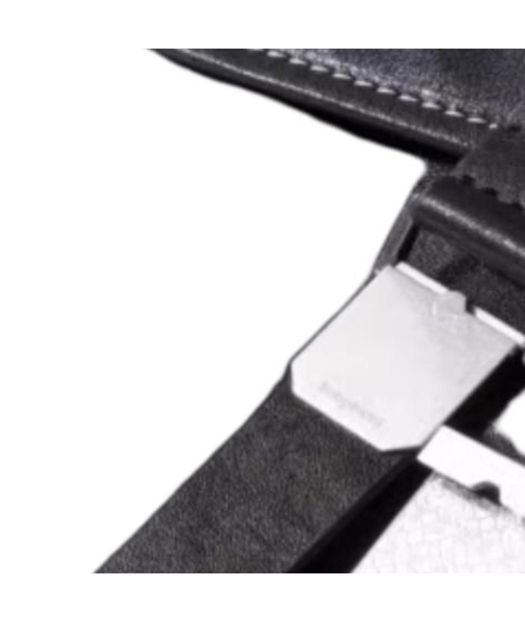 SONGMONT Черная кожаная сумка через плечо, фото 2