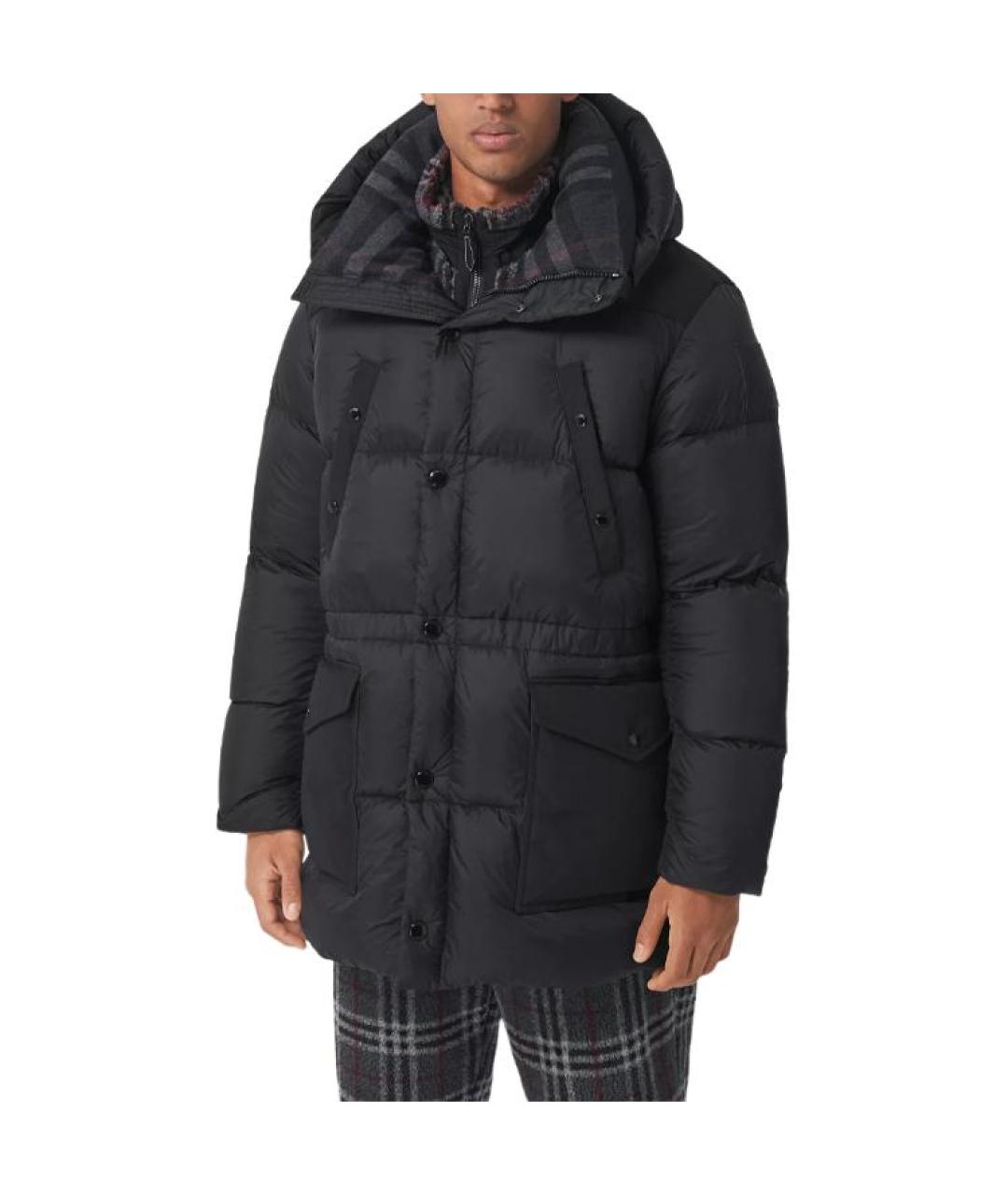 BURBERRY Черный пуховик, фото 3