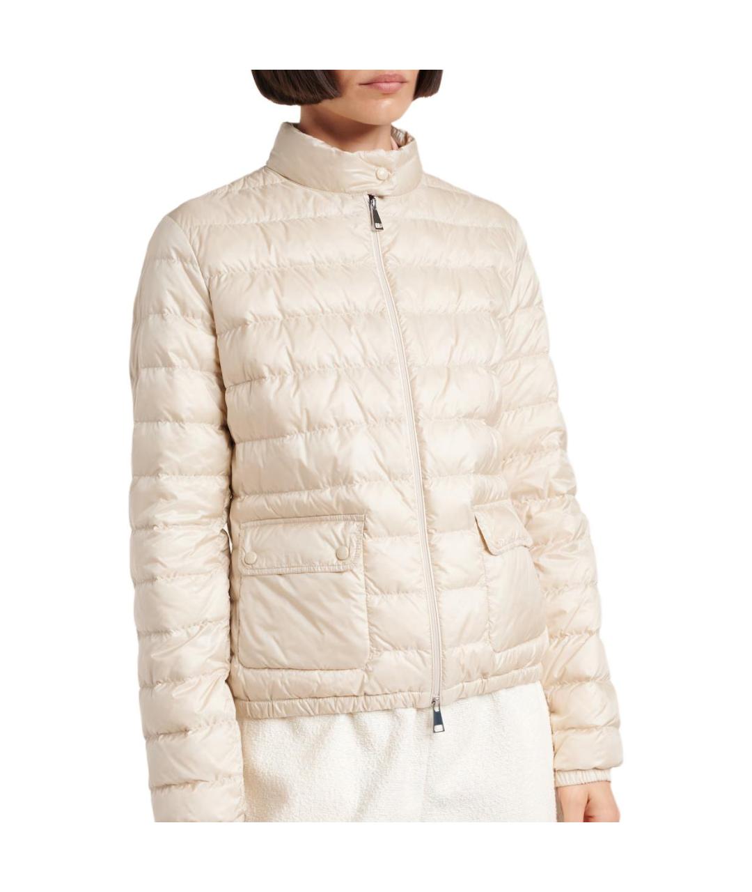 MONCLER Бежевый пуховик, фото 4