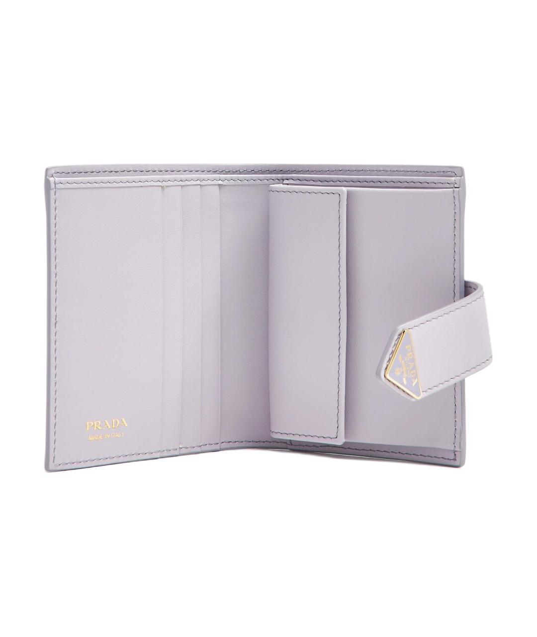 PRADA Фиолетовый кожаный кошелек, фото 3