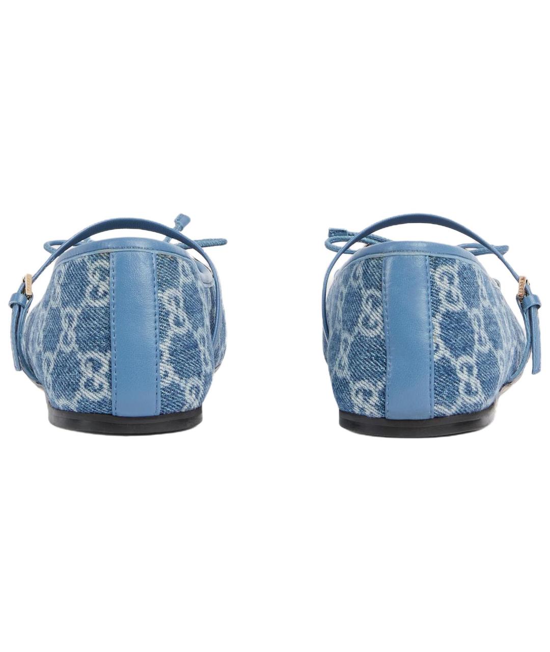 GUCCI Синие балетки, фото 5