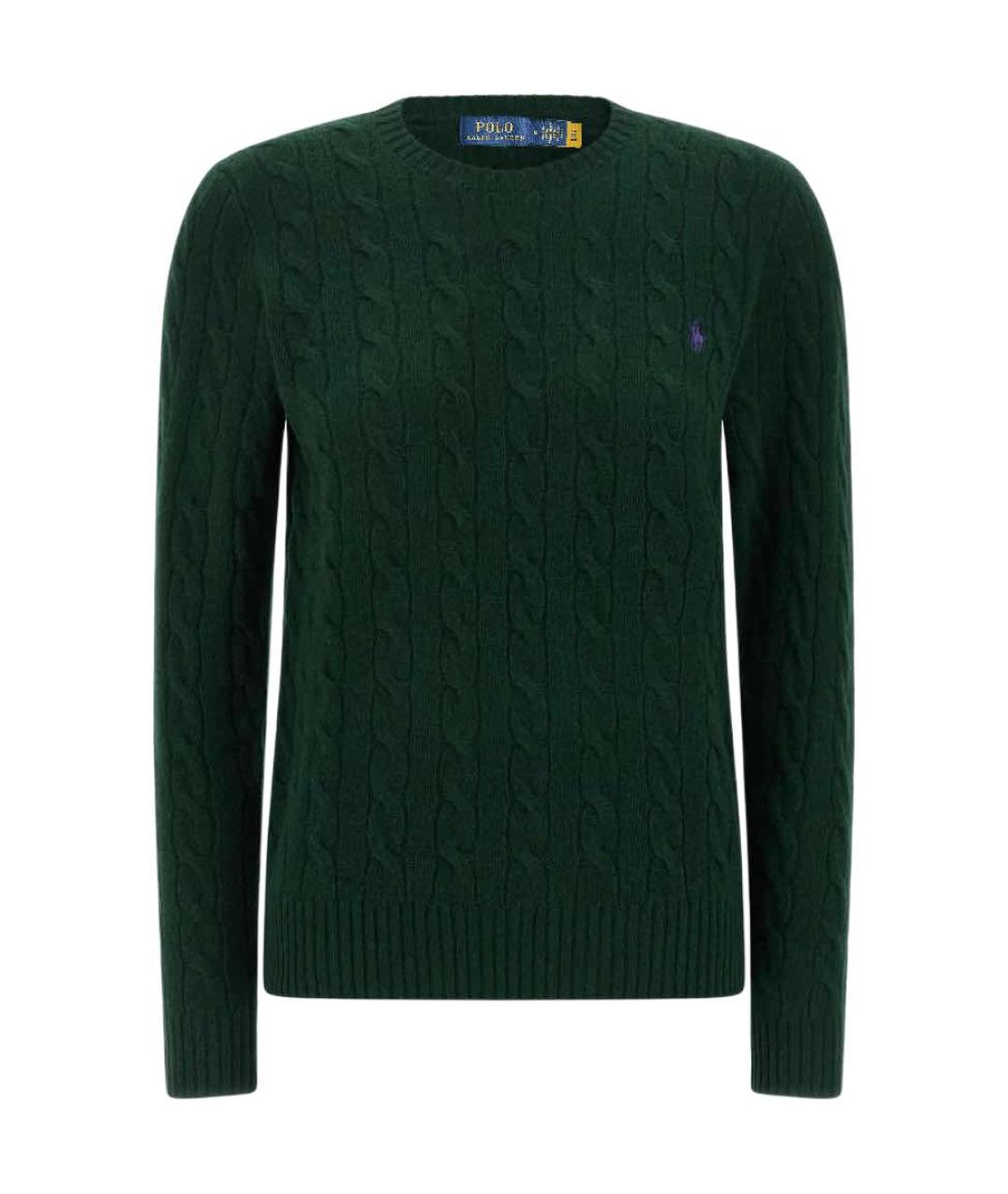 POLO RALPH LAUREN Зеленый шерстяной джемпер / свитер, фото 1