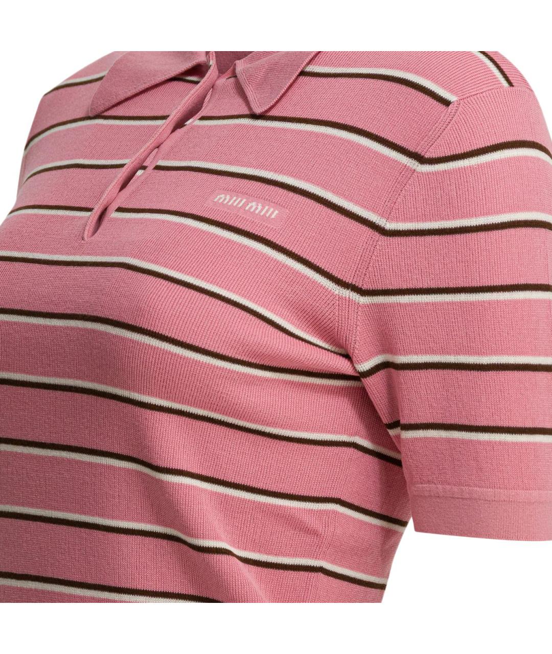 MIU MIU Розовый джемпер / свитер, фото 4