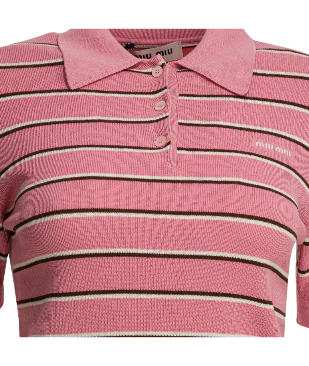 MIU MIU Розовый джемпер / свитер, фото 3
