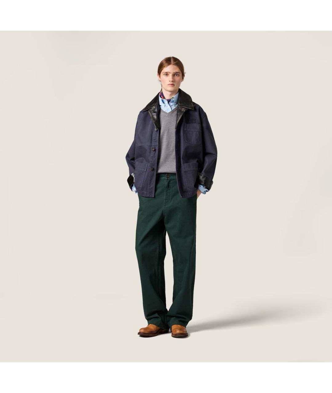 MIU MIU Антрацитовый шерстяной джемпер / свитер, фото 2