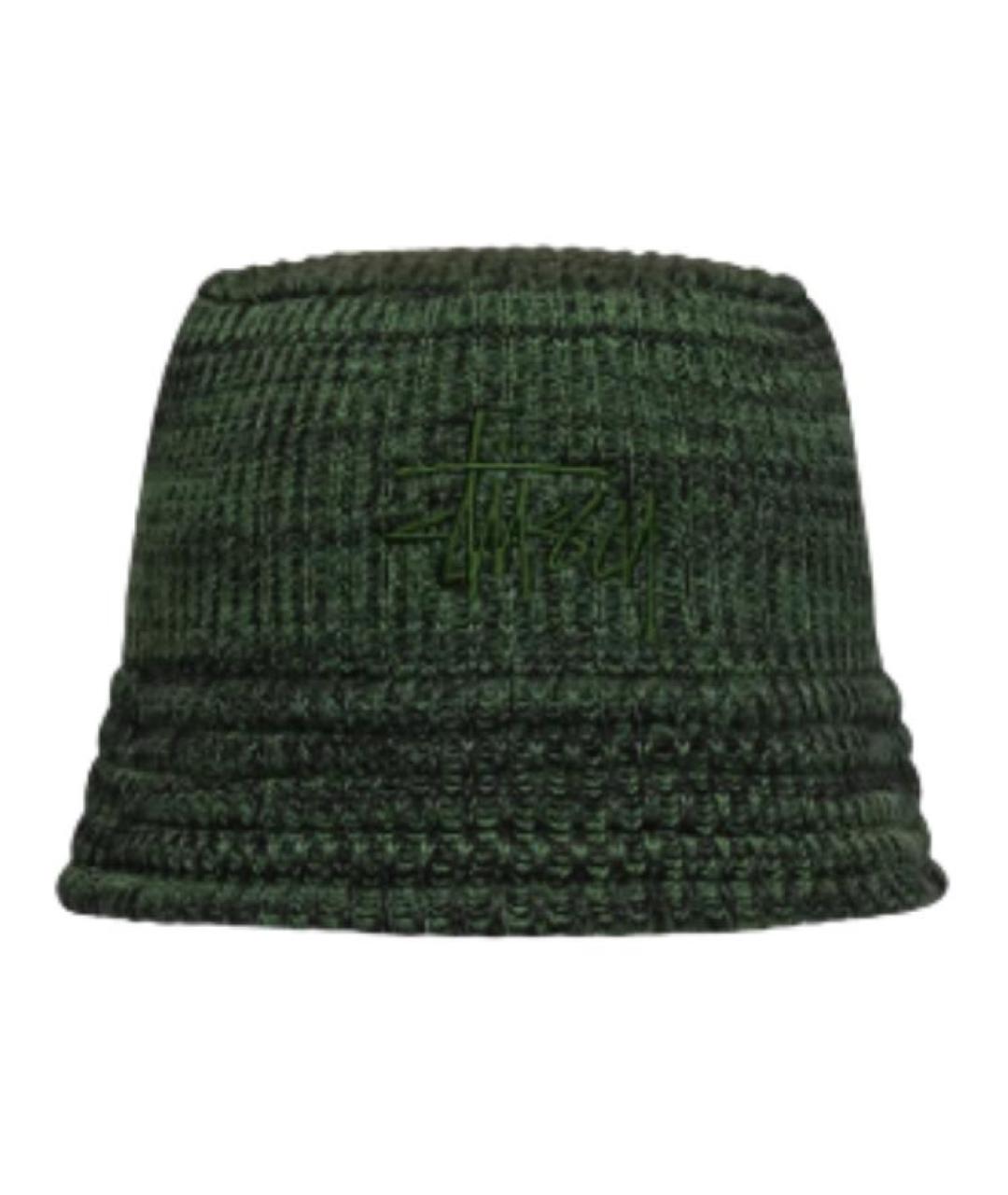 STUSSY Зеленая хлопковая панама, фото 1