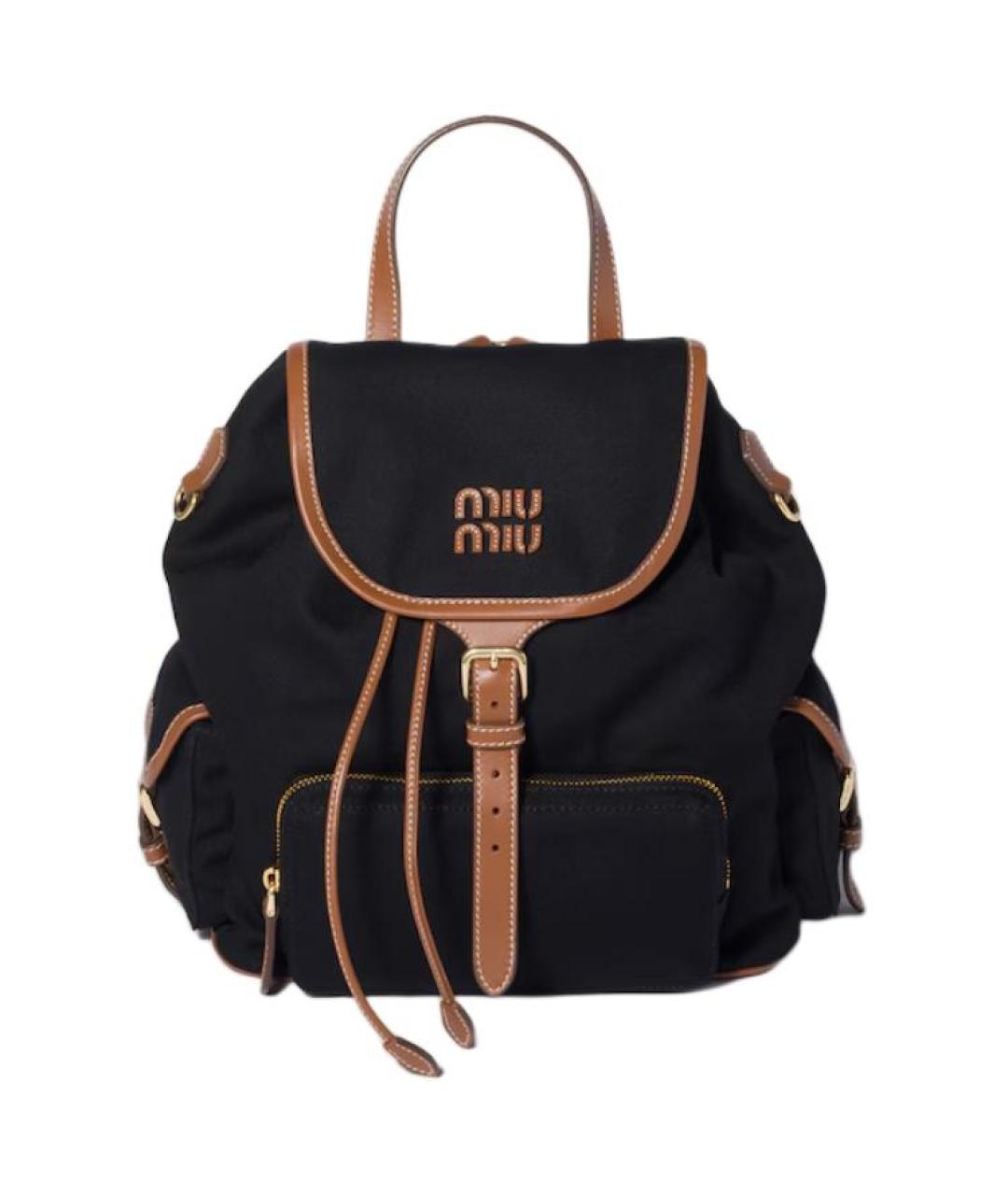 MIU MIU Черный рюкзак, фото 1