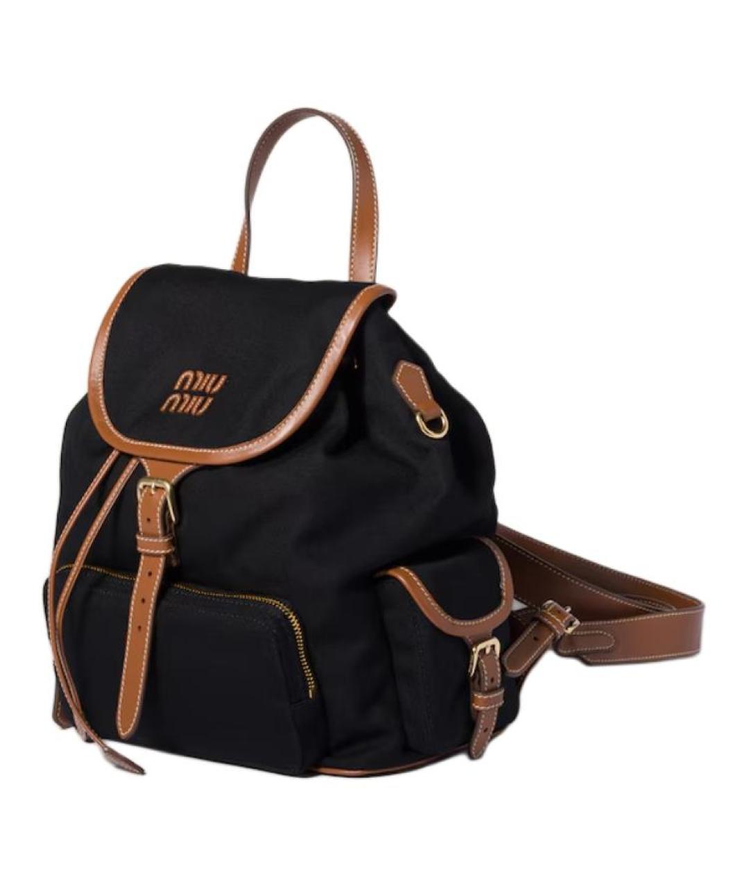 MIU MIU Черный рюкзак, фото 2