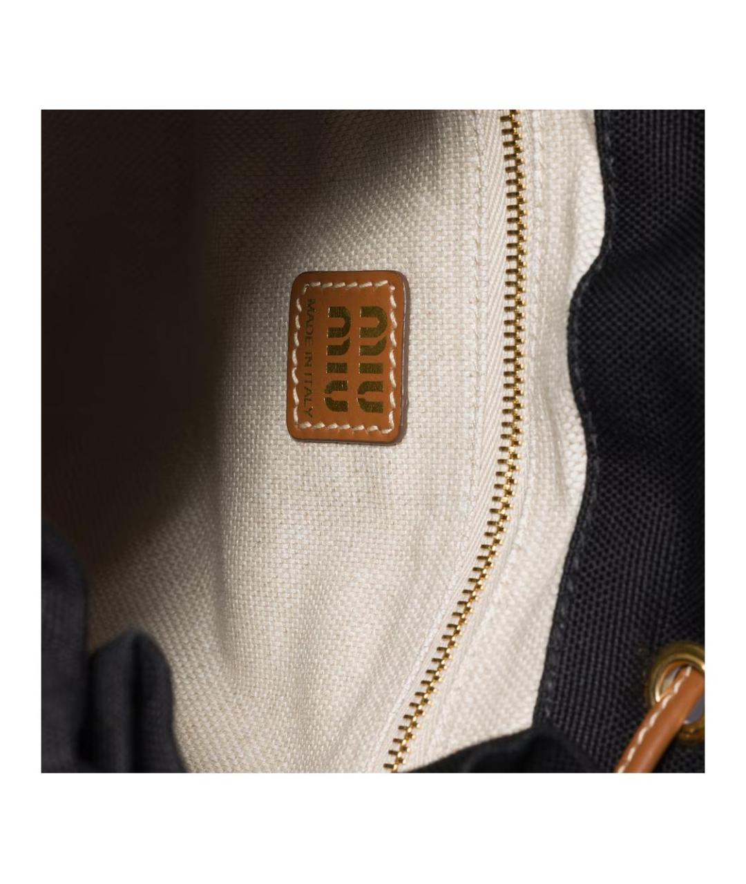 MIU MIU Черный рюкзак, фото 5