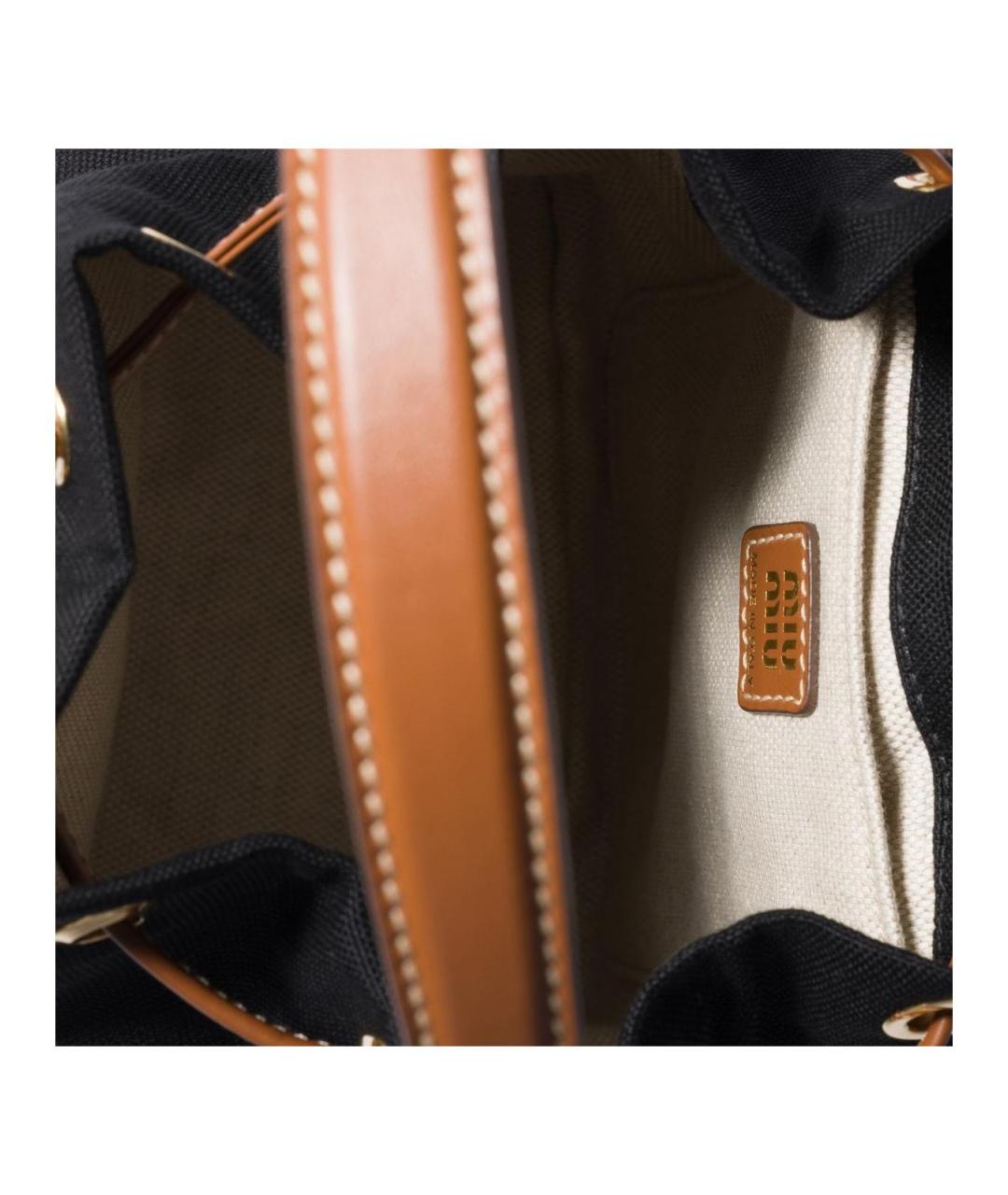 MIU MIU Черный хлопковый рюкзак, фото 5