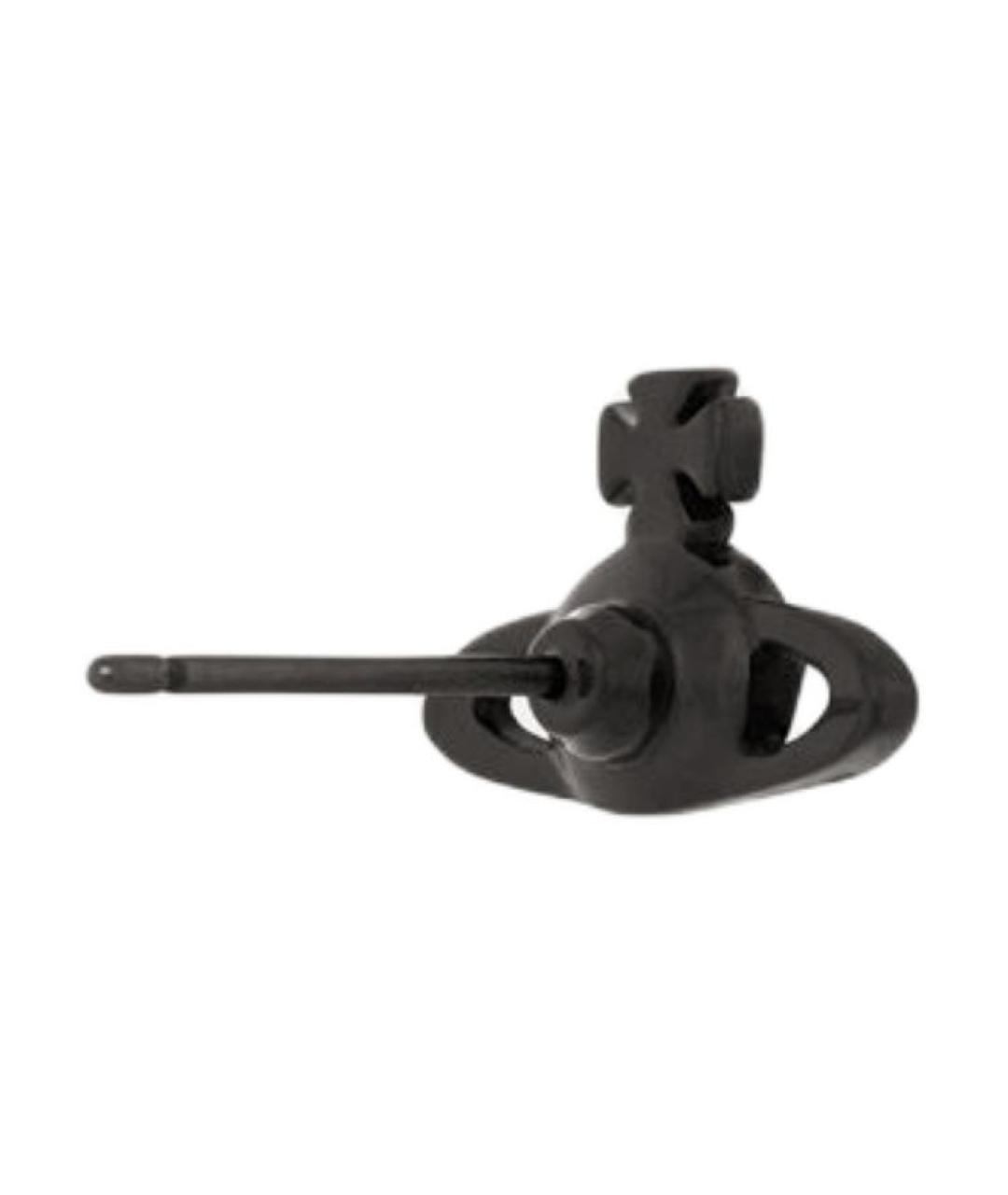 VIVIENNE WESTWOOD Черные латунные серьги, фото 2