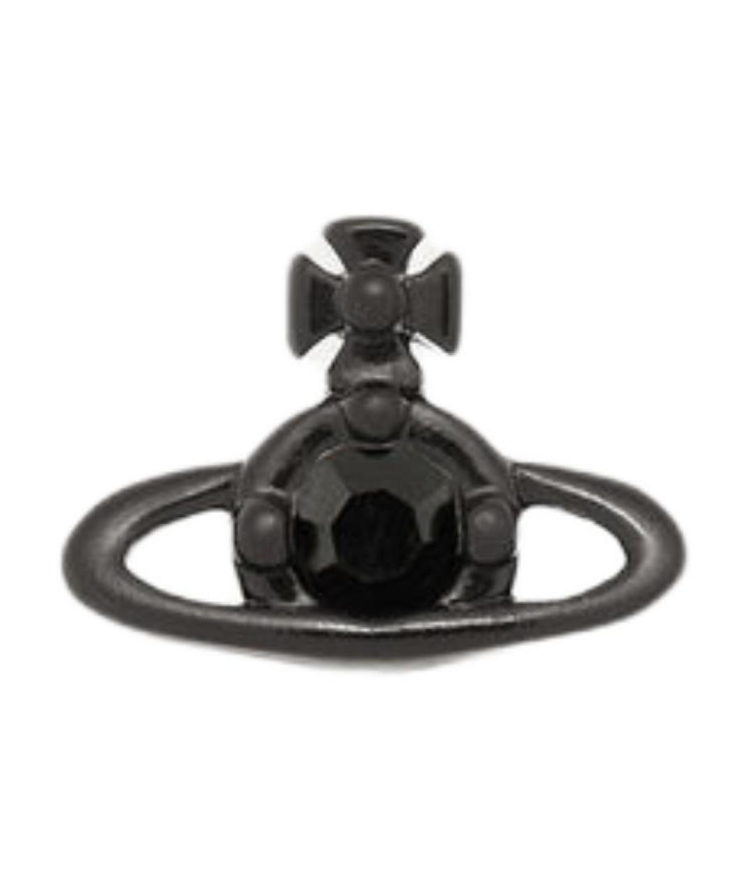 VIVIENNE WESTWOOD Черные латунные серьги, фото 1