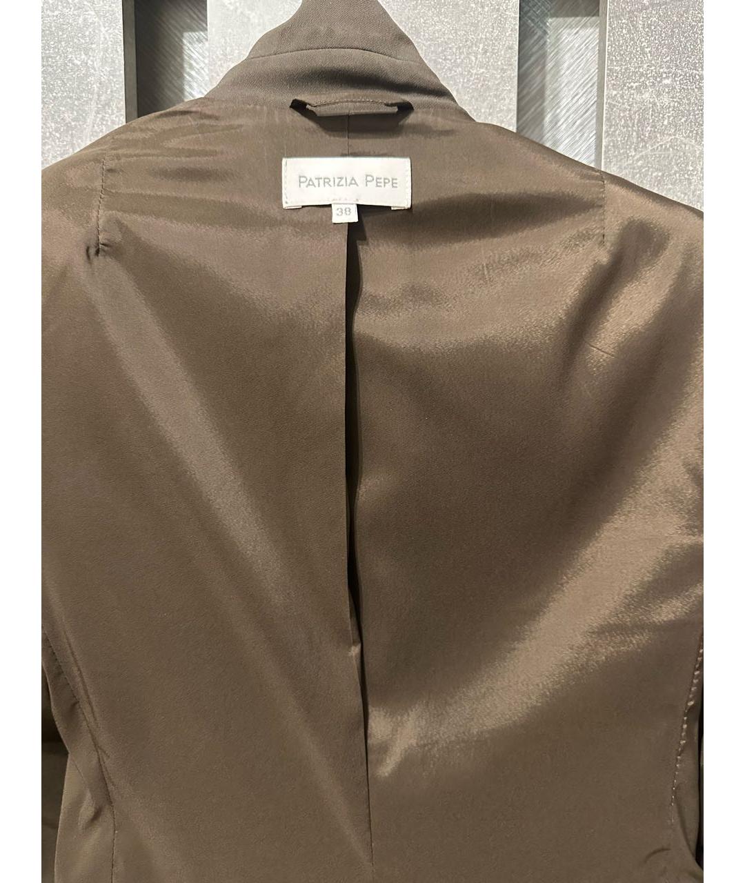 PATRIZIA PEPE Хаки полиэстеровый костюм с брюками, фото 3