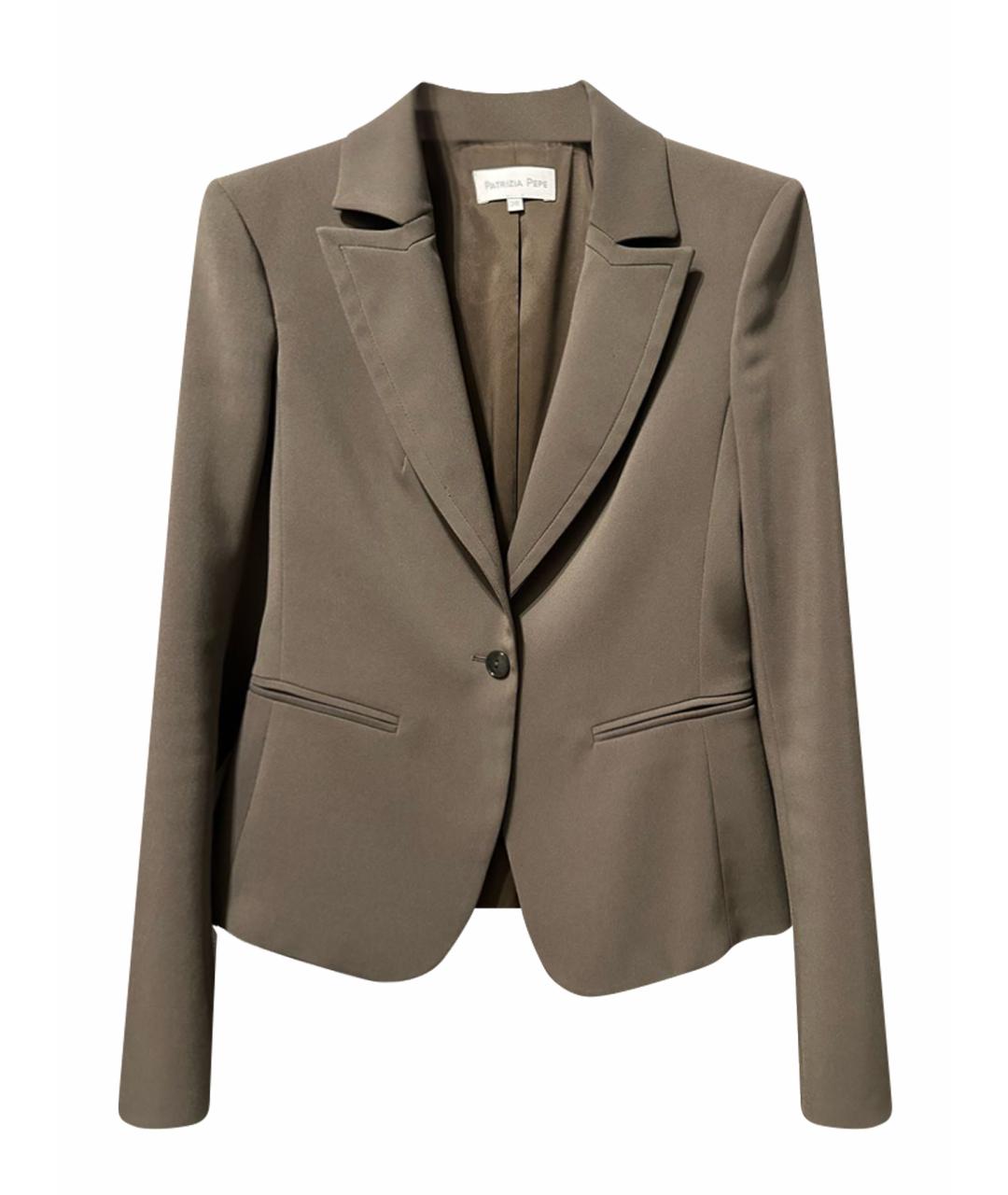 PATRIZIA PEPE Хаки полиэстеровый костюм с брюками, фото 1