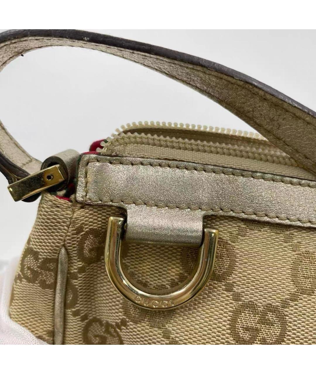 GUCCI Бежевая сумка с короткими ручками, фото 4