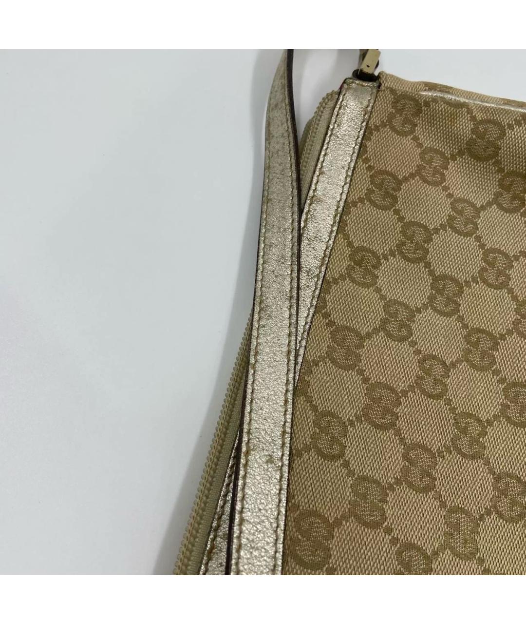 GUCCI Бежевая сумка с короткими ручками, фото 6