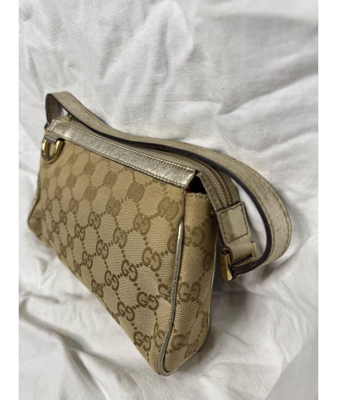 GUCCI Бежевая сумка с короткими ручками, фото 3