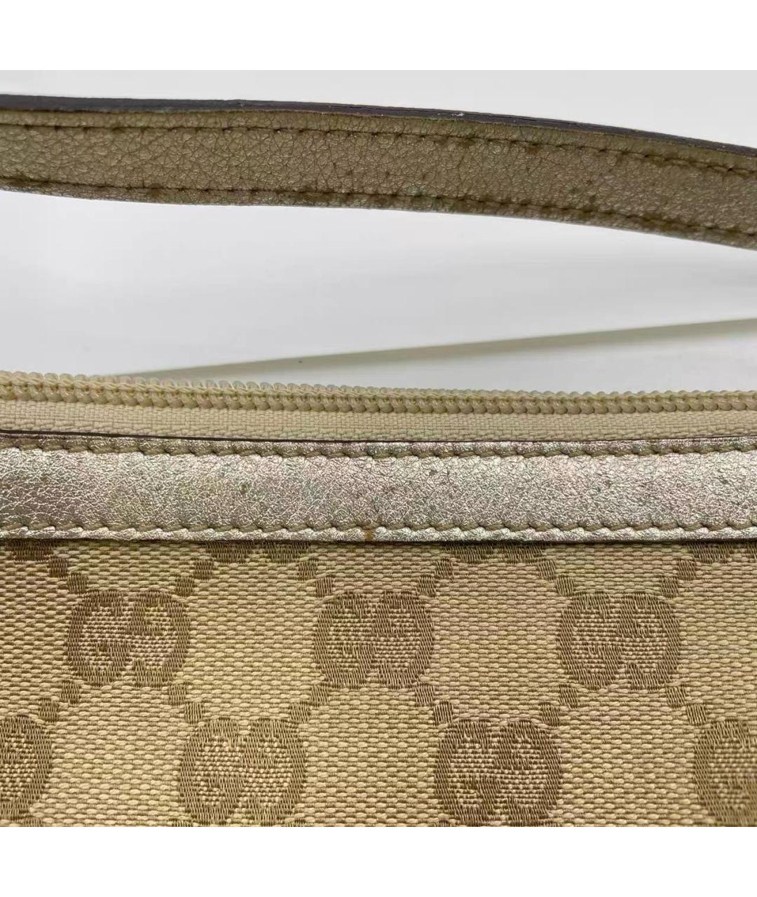 GUCCI Бежевая сумка с короткими ручками, фото 5
