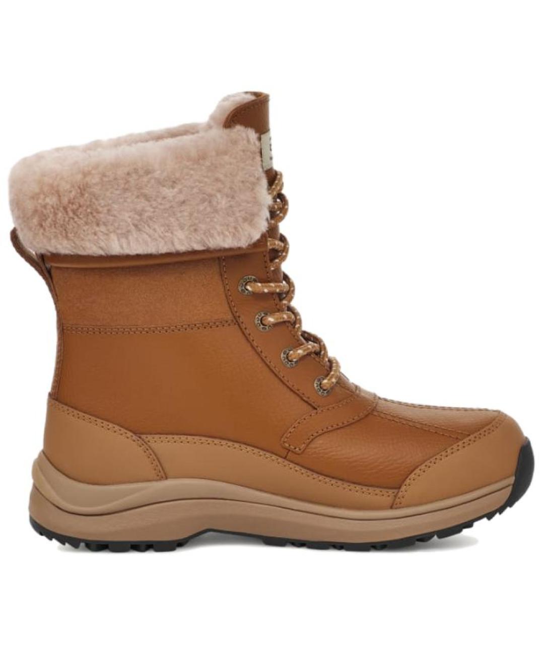 UGG AUSTRALIA Коричневые кожаные сапоги, фото 1