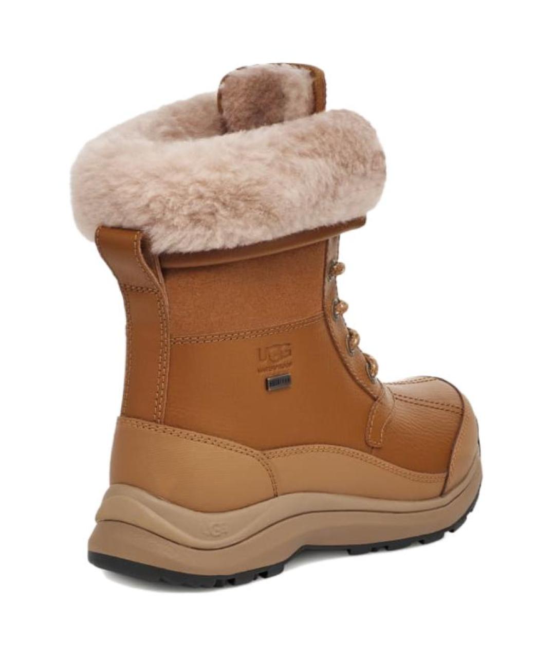 UGG AUSTRALIA Коричневые кожаные сапоги, фото 3