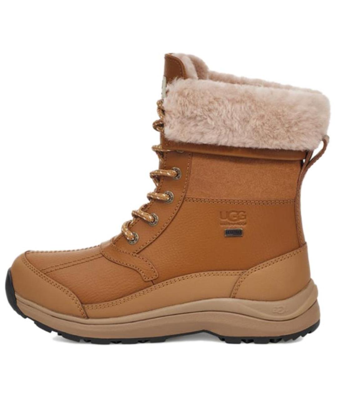 UGG AUSTRALIA Коричневые кожаные сапоги, фото 5