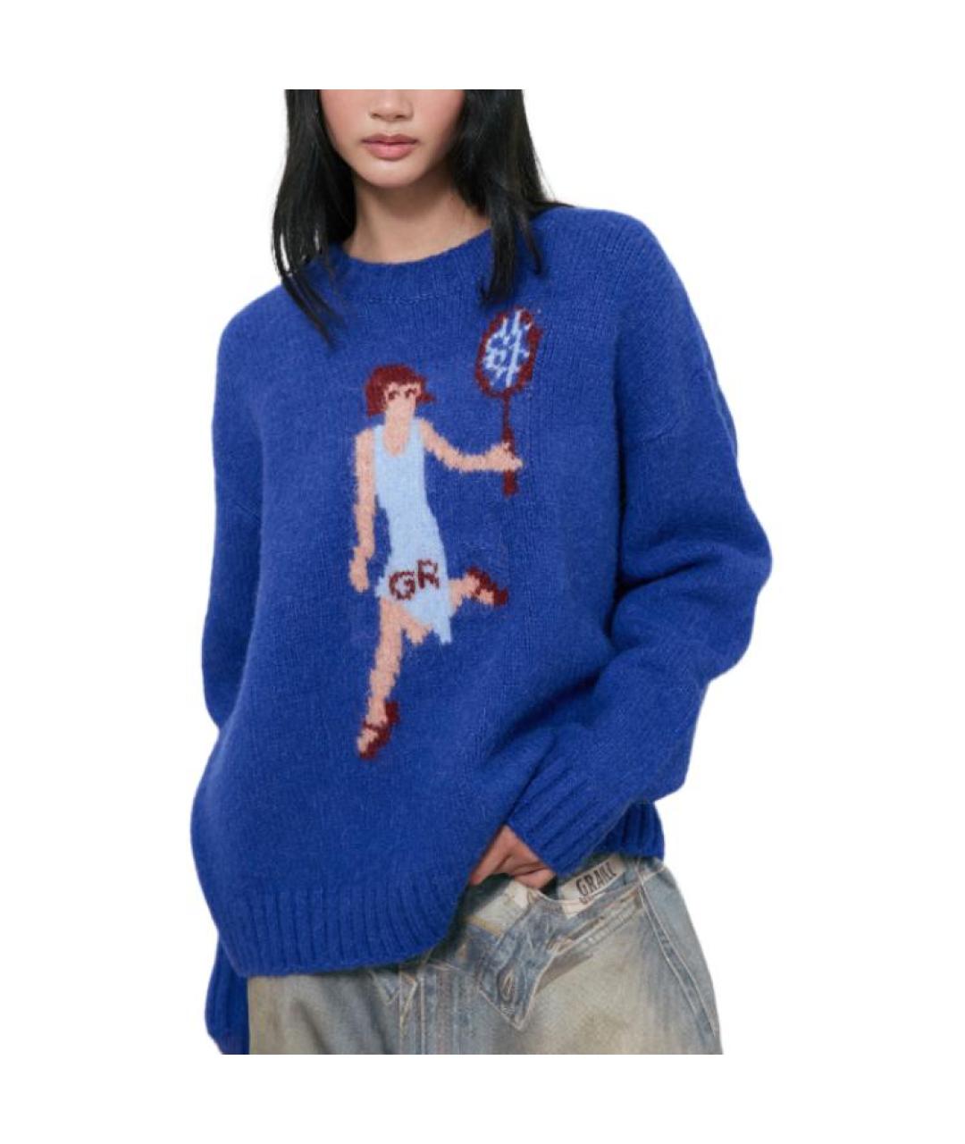 GRAILZ PROJECT G/R Синий джемпер / свитер, фото 4