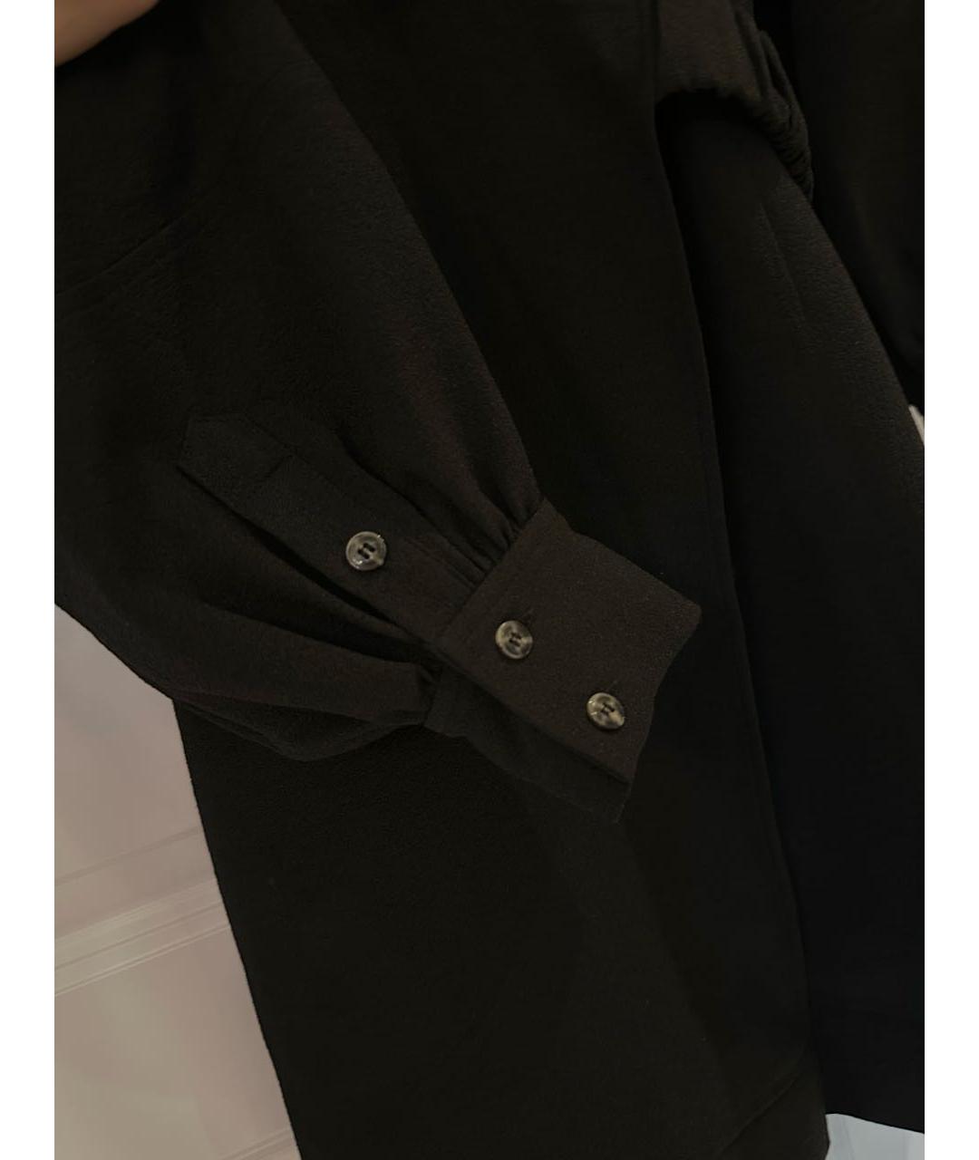 GANNI Черное полиэстеровое коктейльное платье, фото 4