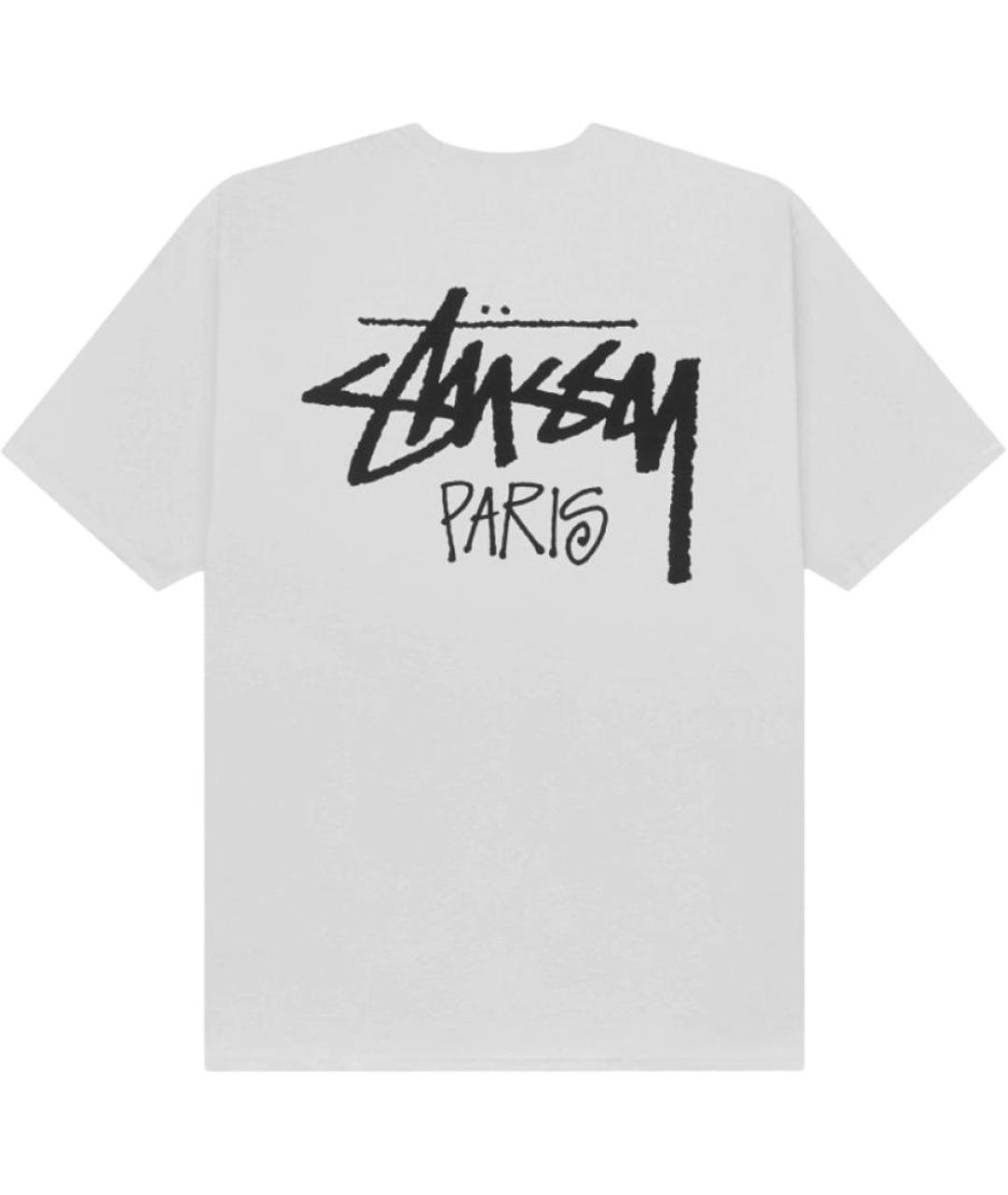 STUSSY Белая хлопковая футболка, фото 2