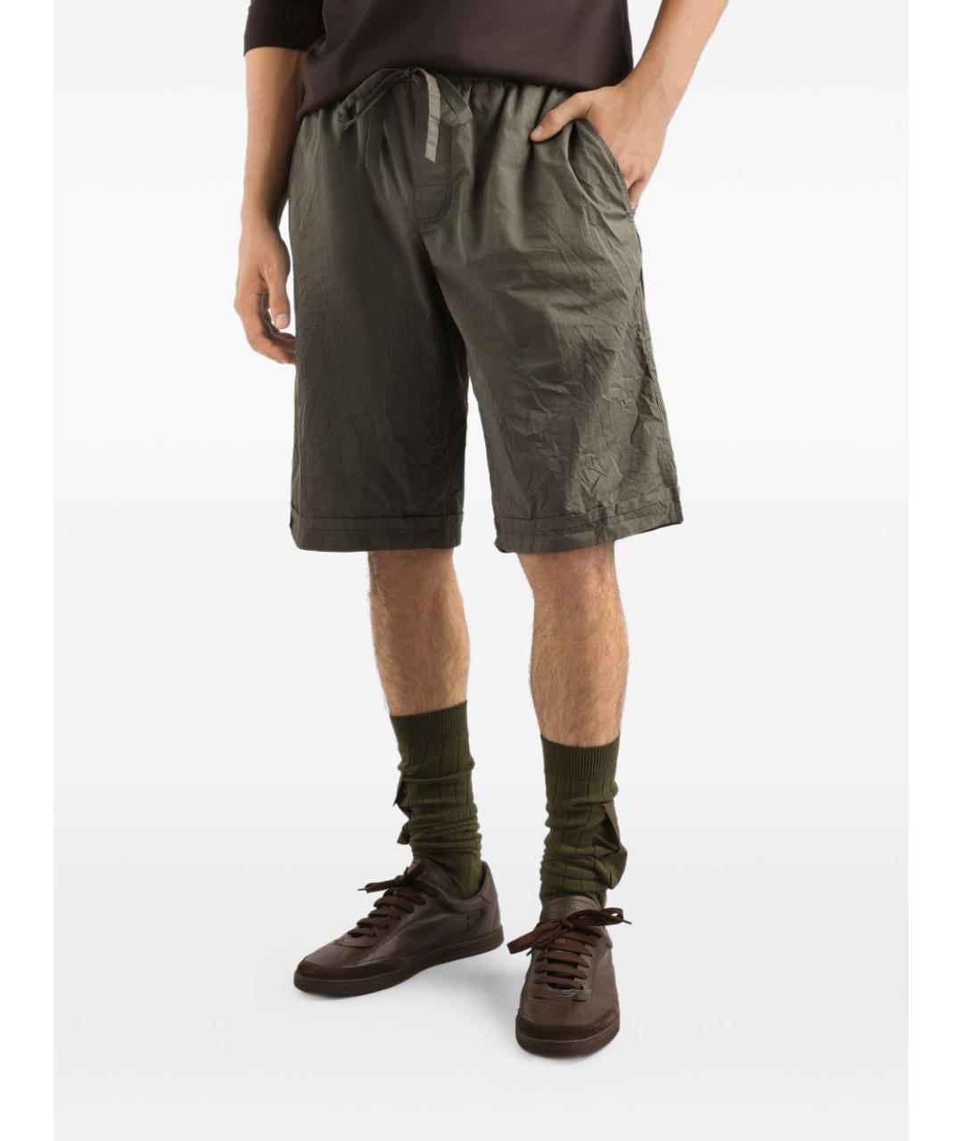 DOLCE&GABBANA Серые хлопковые шорты, фото 3