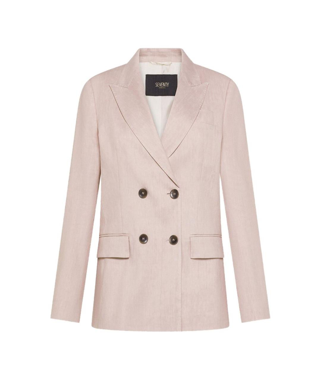 SEVENTY Розовый льняной жакет/пиджак, фото 1