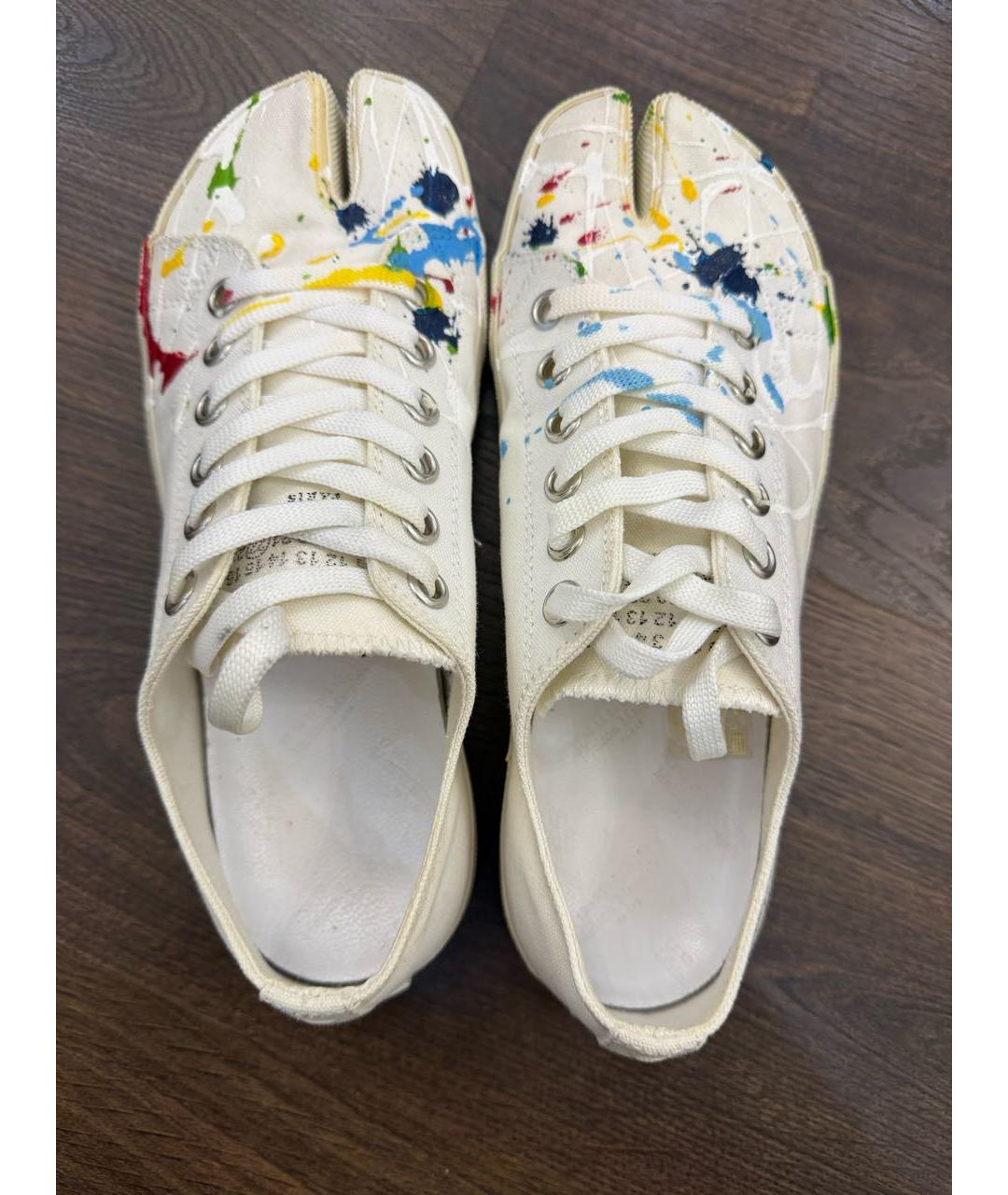 MAISON MARGIELA Белые текстильные кеды, фото 3