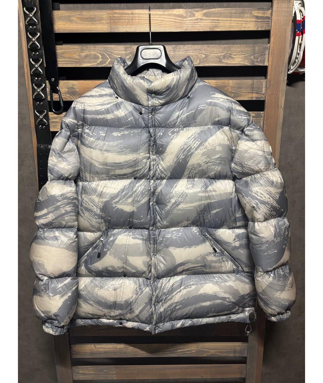 MONCLER Белая полиамидовая куртка, фото 9
