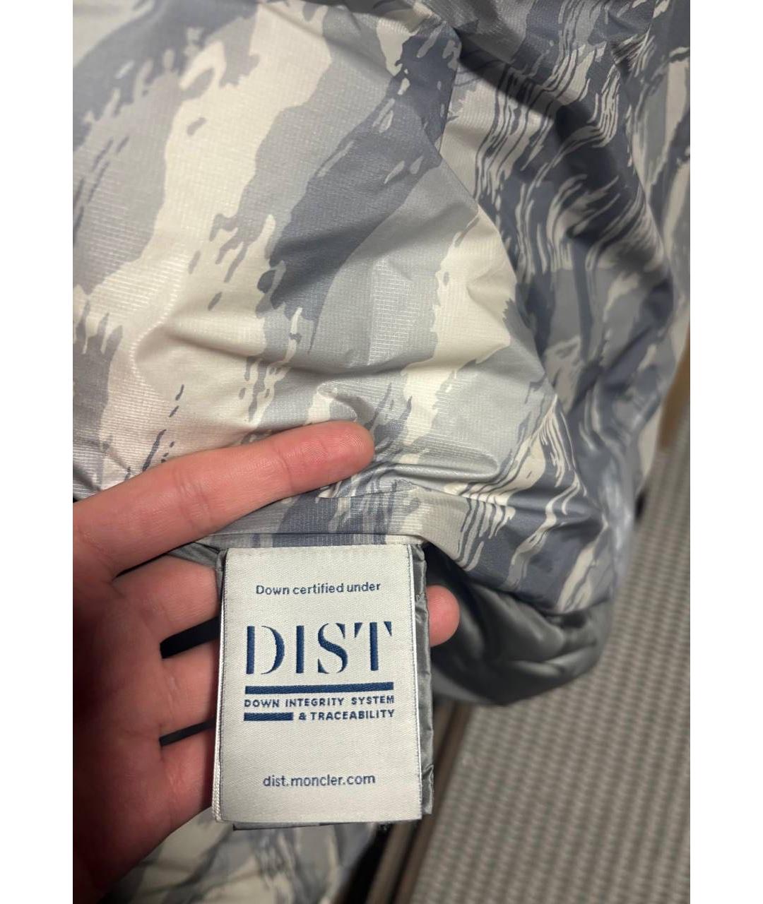 MONCLER Белая полиамидовая куртка, фото 4