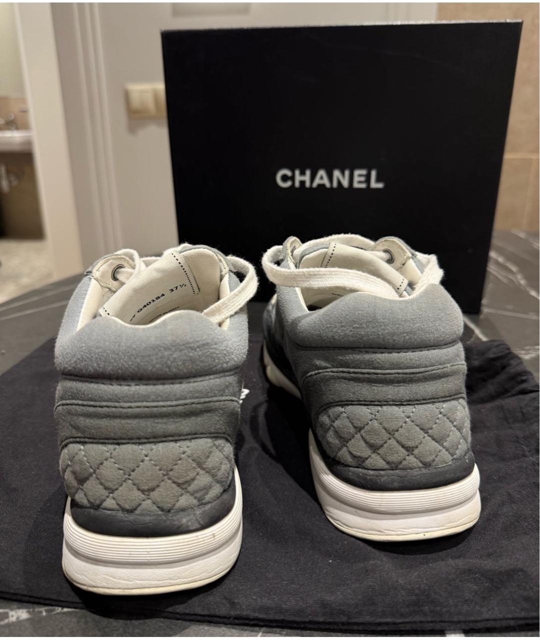 CHANEL Серые кроссовки, фото 6