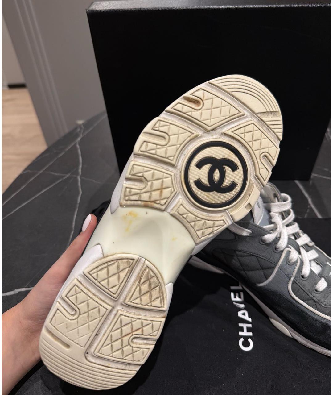 CHANEL Серые кроссовки, фото 3