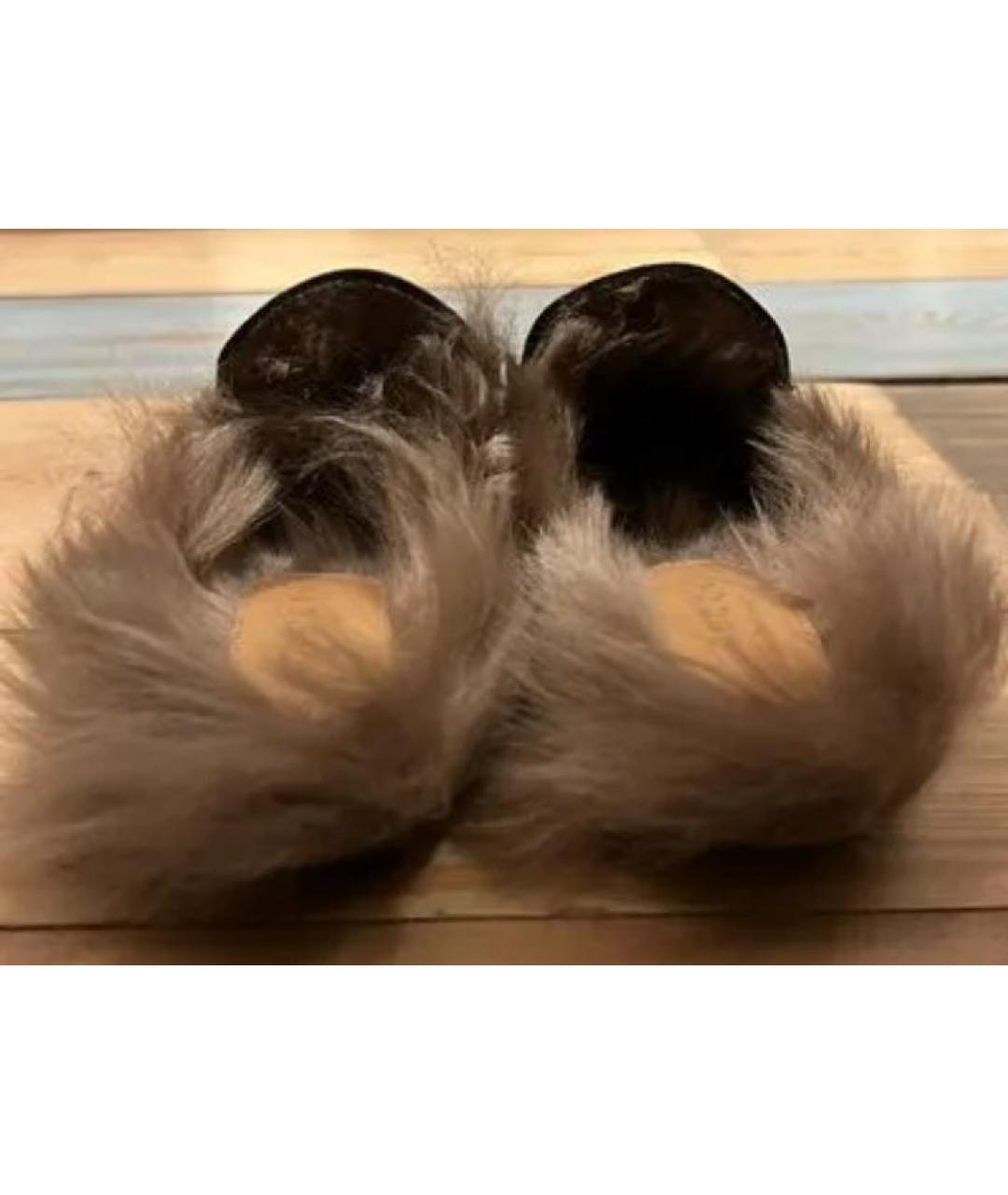 GUCCI Черные кожаные мюли, фото 6