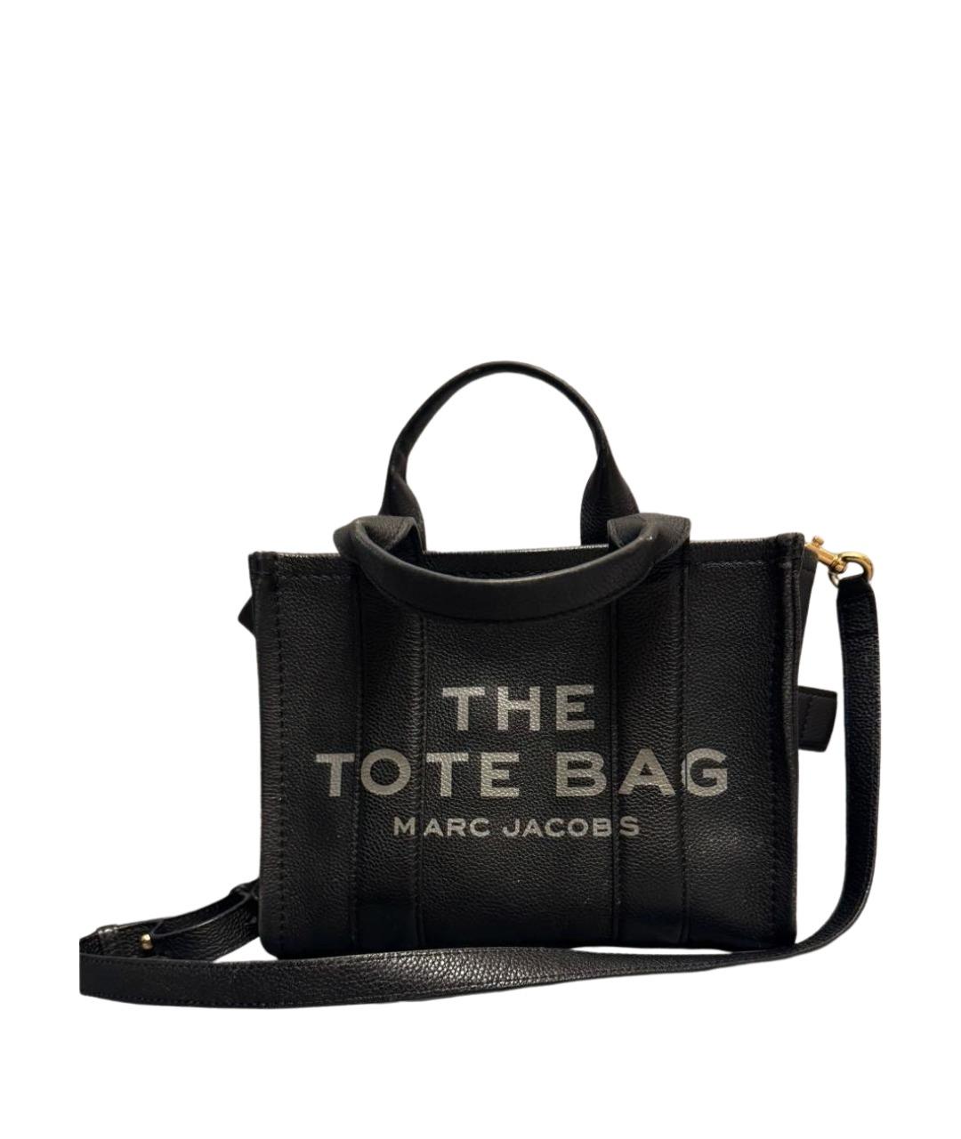 MARC JACOBS Черная кожаная сумка тоут, фото 1
