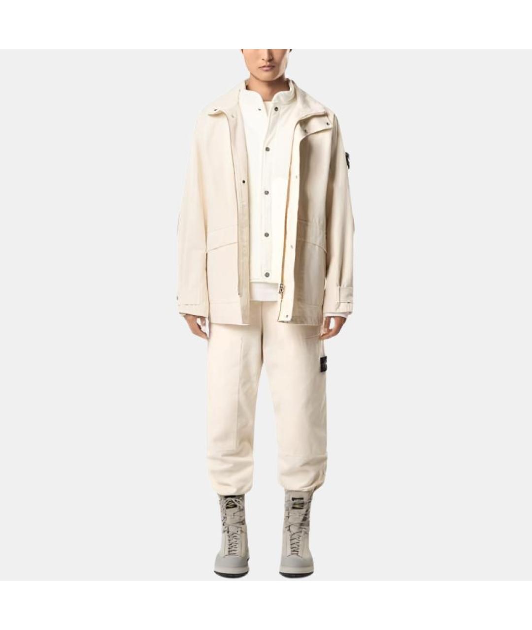 STONE ISLAND Белая куртка, фото 3