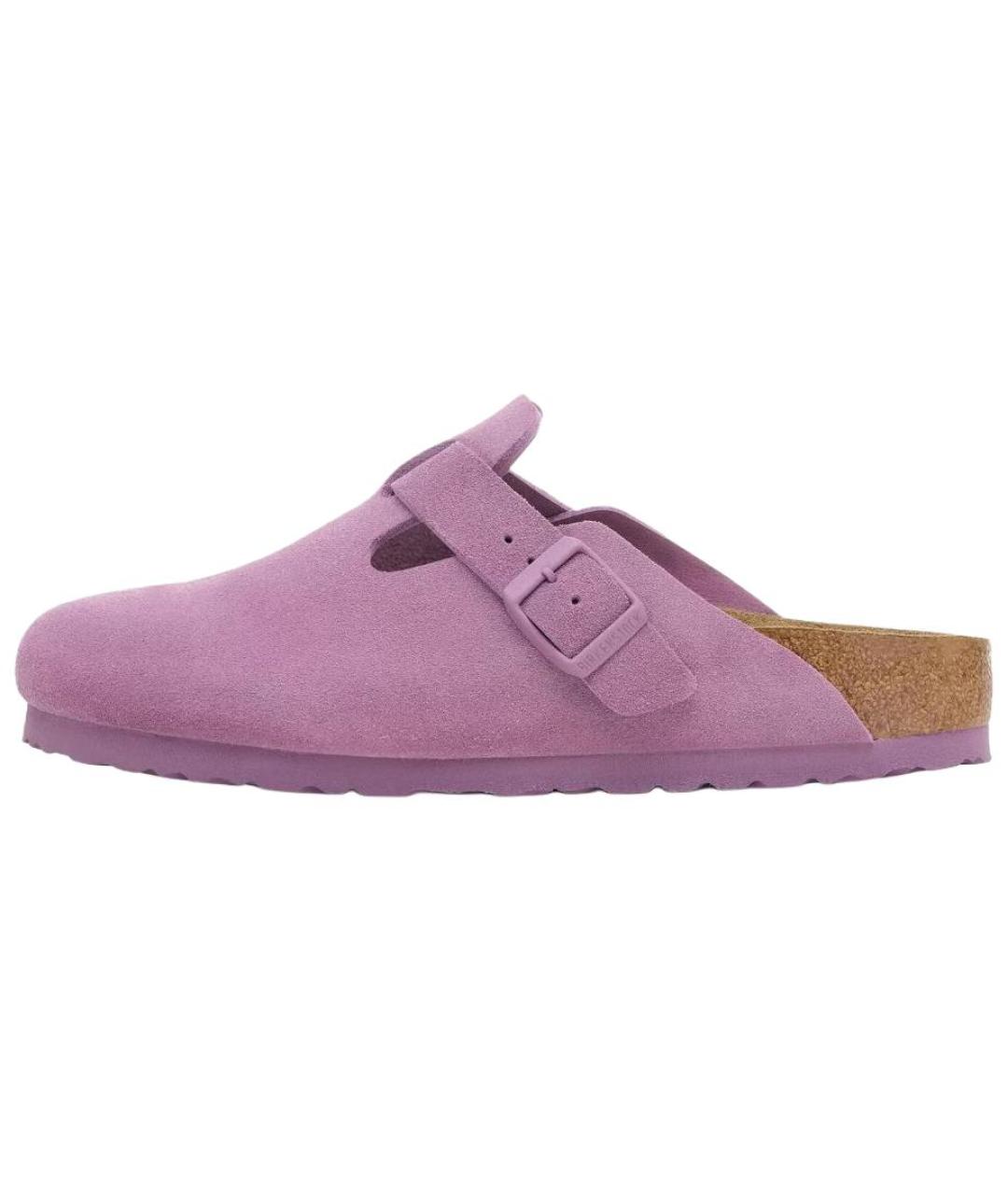BIRKENSTOCK Фиолетовые нубуковые мюли, фото 6