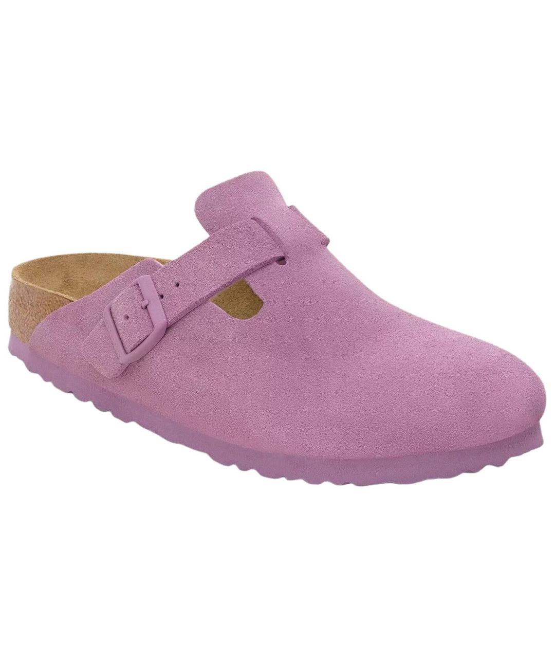 BIRKENSTOCK Фиолетовые нубуковые мюли, фото 2