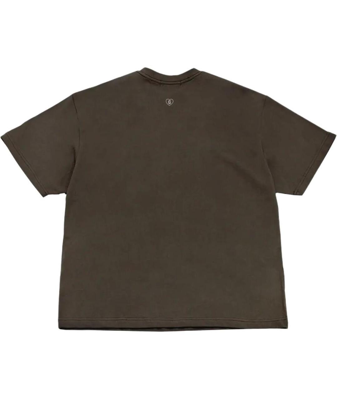 GRAILZ PROJECT G/R Коричневая хлопковая футболка, фото 2